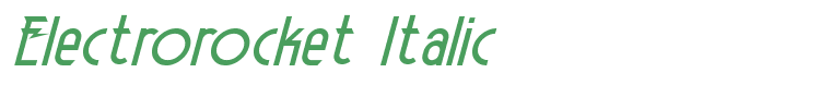 Electrorocket Italic
